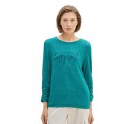 TOM TAILOR Women's 1038170 T-Shirt, 32402-Ever Green Melange, M