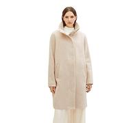 TOM TAILOR Women's 1038678 Coat with Stand-up Collar, 33755-Bisque Melange, XL
