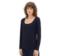 TOM TAILOR Women's 1039065 Long-Sleeved T-Shirt, 10668-Sky Captain Blue, XXS