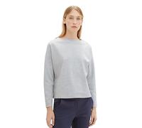 TOM TAILOR Women's 1039114 Sweatshirt, 21373-Medium Silver Grey Melange, XXS