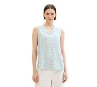 TOM TAILOR Women's 1040317 Blouse, 35293-Blue Tiny Flower Design, 6