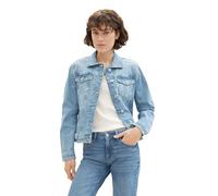 TOM TAILOR Women's 1041047 Denim Jacket, 10142-Light Stone Blue Denim, L, 10142 Light Stone Blue Denim, L