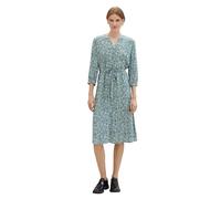 TOM TAILOR Women's 1041205 Dress, 34840-Green Abstract Leaf Print, 18