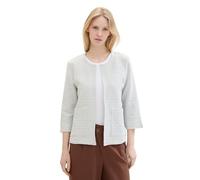 TOM TAILOR Women's 1041218 Blazer, 34869-Offwhite Green Stripe Ck, 26