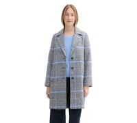 TOM TAILOR Women's 1043673 Coat, 36217-Navy Blue Check, S