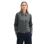 TOM TAILOR Women's 1043868 Blazer, 36552-Contemporary Navy Check, XXXL