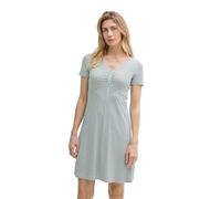 TOM TAILOR Women's 1045309 Dress, 38005-Green White Tile Minimal, 8