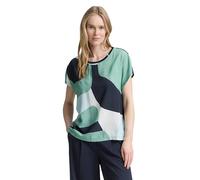 TOM TAILOR Women's 1045569 T-Shirt, 38043-Faded Green Abstract Flower, M