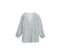 TOM TAILOR Women's 1046190 Blouse, 38005-Green White Tile Minimal, 18