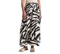 TOM TAILOR Women's 1046452 midi Skirt, 38070-Abstract Beige Zebra, 10