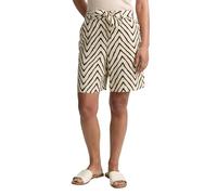 TOM TAILOR Women's 1046506 Bermuda Shorts, 38058-Natural Zig Zag Design, 14