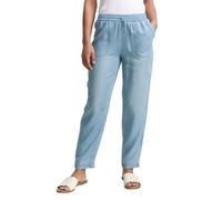 TOM TAILOR Women's 1046508 Loose Slim fit Trousers, 10113 Clean Mid Stone Blue Denim, 34W x 28L