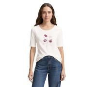 TOM TAILOR Women's 1047062 T-Shirt, 10332-Off White, 3XL