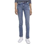 TOM TAILOR Women's 20622022 Alexa Straight Jeans, 10125 - Random Bleached Blue Denim, 31W / 30L