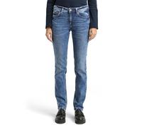 TOM TAILOR Women's 20622022 Alexa Straight Jeans, 10125 - Random Bleached Blue Denim, 33W / 34L