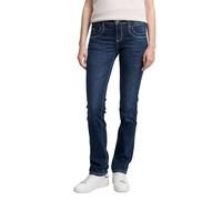 TOM TAILOR Women's 20622022 Alexa Straight Jeans, 10282 - Dark Stone Wash Denim, 28W / 34L