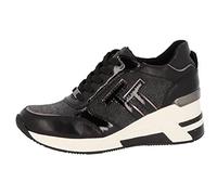 TOM TAILOR Women's 4292614 Sneaker, Black, 10 UK