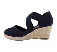 TOM TAILOR Women's 5390090020 Wedge Sandals, Navy, 38 EU, navy, 6 UK