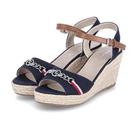 Tom Tailor Women's 5390105 Wedge Sandal, Navy, 4.5 UK