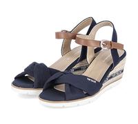 Tom Tailor Women's 5390407 Wedge Sandal, Navy, 5 UK