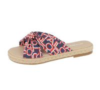 TOM TAILOR Women's 5398504 Loafer Flat, Navy White Red, 6.5 UK