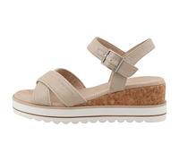 TOM TAILOR Women's 9590210007 Wedge Sandals, gold, 7 UK