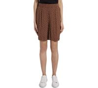 TOM TAILOR Women's Alexa Capri Trousers Shorts Shorts, Brown Geometric Desi, 34