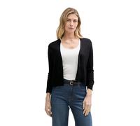 TOM TAILOR Women's Basic Cardigan, 14482 - Deep Black, L