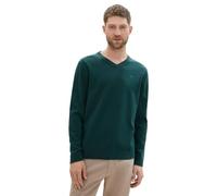 TOM TAILOR Men's 1039806 Pullover Sweater, 36296-Dark Tree Green Melange, M