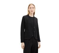 TOM TAILOR Women's Basic Ottoman Blazer with Pockets, 14482 - Deep Black, XS