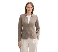 TOM TAILOR Women's 1043867 Cosy Blazer with Pockets, 16569 - Cashew Beige Melange, XS