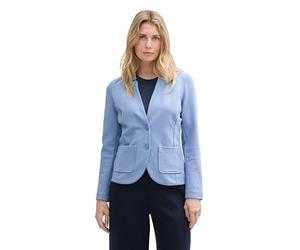 TOM TAILOR Women's Basic Ottoman Blazer with Pockets, 37106 - Flawless Blue, S