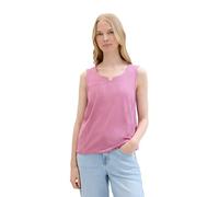 TOM TAILOR Women's Basic Striped T-Shirt Top, 35461 - Orchid White Stripe, M