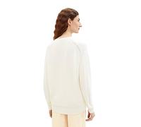 TOM TAILOR Women's Basic V-Neck Knitted Jumper, 10315 Whisper White, XL