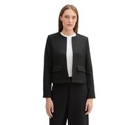 TOM TAILOR Women's Blazer, 37007 - Black Boucle Structure, 10