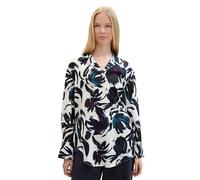 TOM TAILOR Women's 1041689 Blouse, 35285-Dark Blue Floral Design, 20