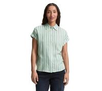 TOM TAILOR Women's Blouse, 38279 - Faded Green Off White Stripe, 6