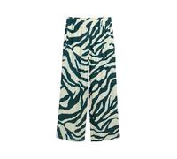 TOM TAILOR Women's 1046513 Culotte Pants, 38068-Abstract Teal Zebra Print, 36W x 28L
