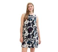 TOM TAILOR Women's 1042469 Dress, 35285-Dark Blue Floral Design, 18 UK