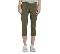 TOM TAILOR Women's Freizeithose Trouser, 12521-Deep Fresh Olive, 38