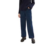 TOM TAILOR Women's High Waist Culotte Jeans with Wide Leg, 10113-clean mid Stone Blue Denim, 29W x 32L
