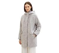TOM TAILOR Women's Coat with Hood, 30285-grey Structure, XXL