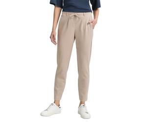 TOM TAILOR Women's Jersey Loose Fit Fabric Trousers, 32208 - Soft Taupe Grey, 36W x 30L