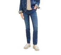 TOM TAILOR Women's 1039847 Kate Straight Fit Jeans, 10281-Mid Stone Wash Denim, 28W x 30L