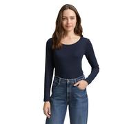 TOM TAILOR Women's Long-Sleeved T-Shirt, 10668 - Sky Captain Blue, M