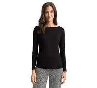 TOM TAILOR Women's Long-Sleeved T-Shirt, 14482 - Deep Black, M
