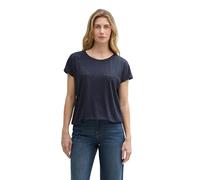 TOM TAILOR Women's Loose Fit Ajour T-Shirt, 10668 - Sky Captain Blue, XS
