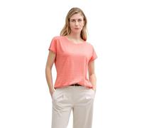 TOM TAILOR Women's Loose Fit Ajour T-Shirt, 14980 - Rosewood Pink, XXS