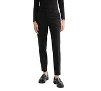 TOM TAILOR Women's 1044276 Mia Slim fit Trousers with Pleat, 14482-Deep Black, 34W x 30L