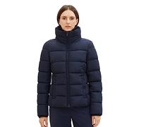 TOM TAILOR Women's Quilted Jacket with Stand-up Collar, 10668-sky Captain Blue, XXXL